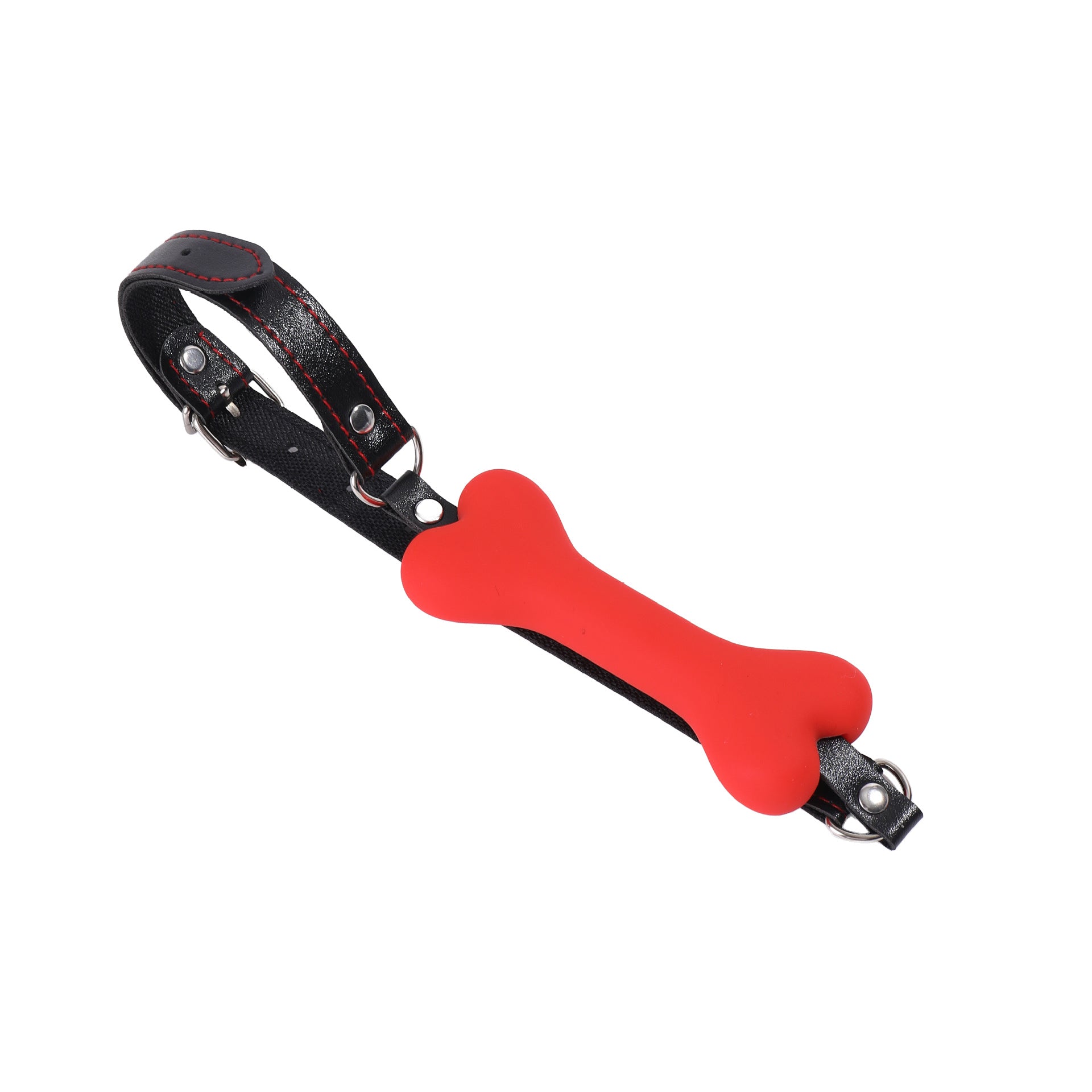 Silicone Open Mouth Gag Bone in Multiple Colors
