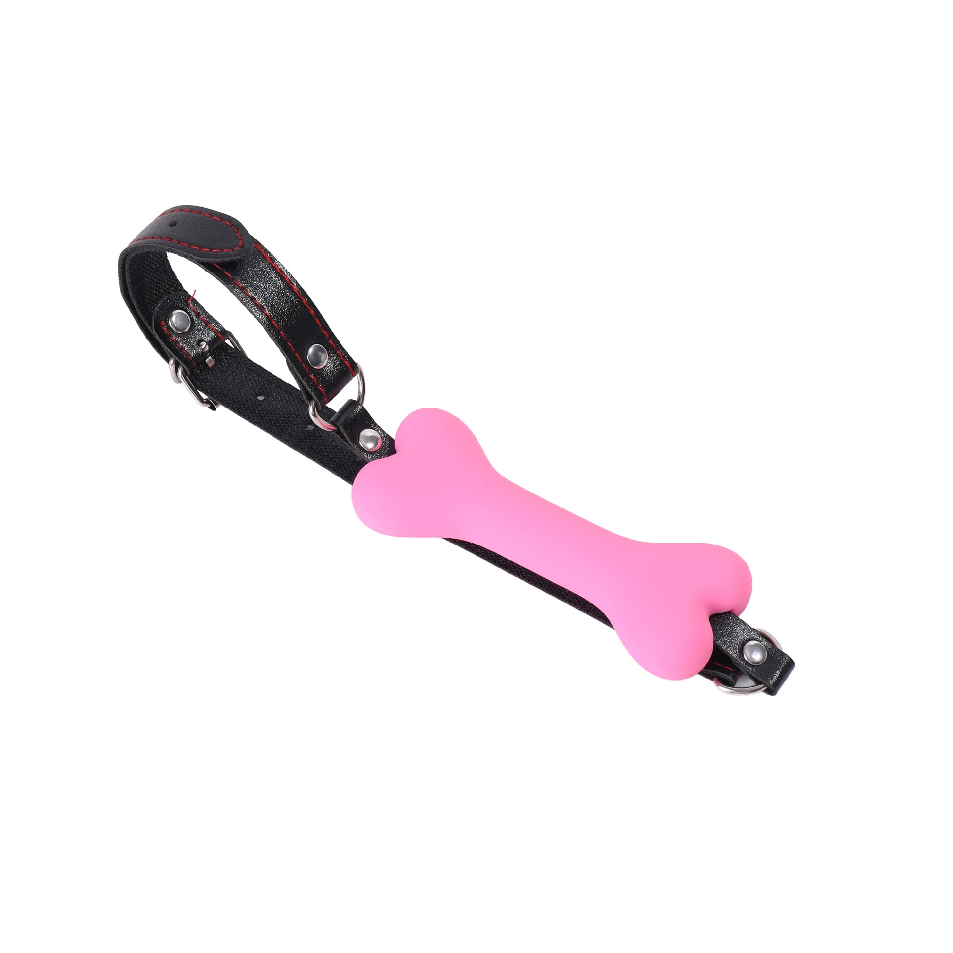 Silicone Open Mouth Gag Bone in Multiple Colors