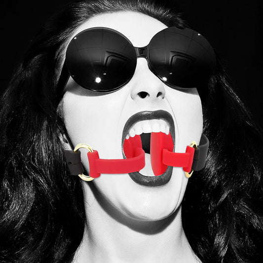 Soft Ball Gag with Silicone Lips Mouth Plug - GLingerie