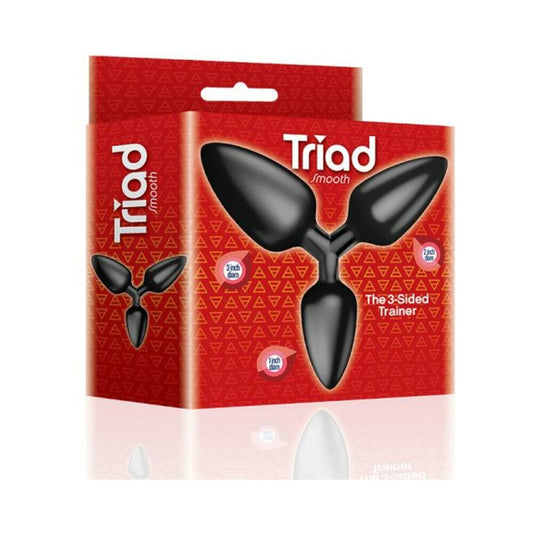 The 9's Triad 3-sided Smooth Butt Plug