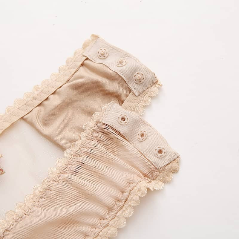 Transparent Embroidered Sexy Teddies For Women