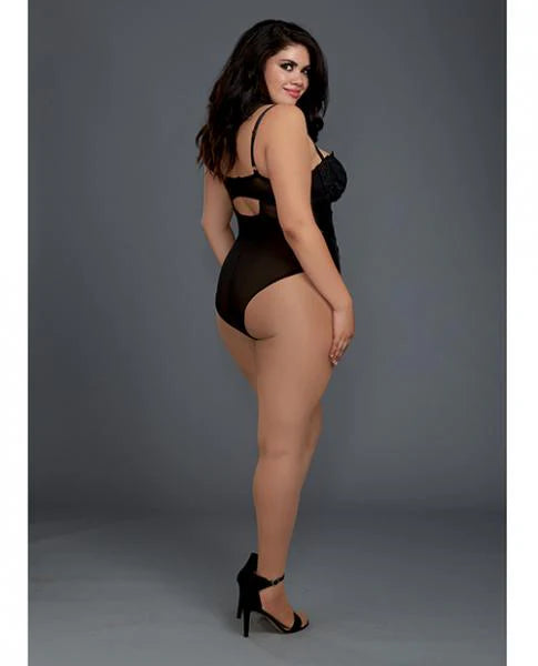 Faux Leather Teddy Snap Crotch