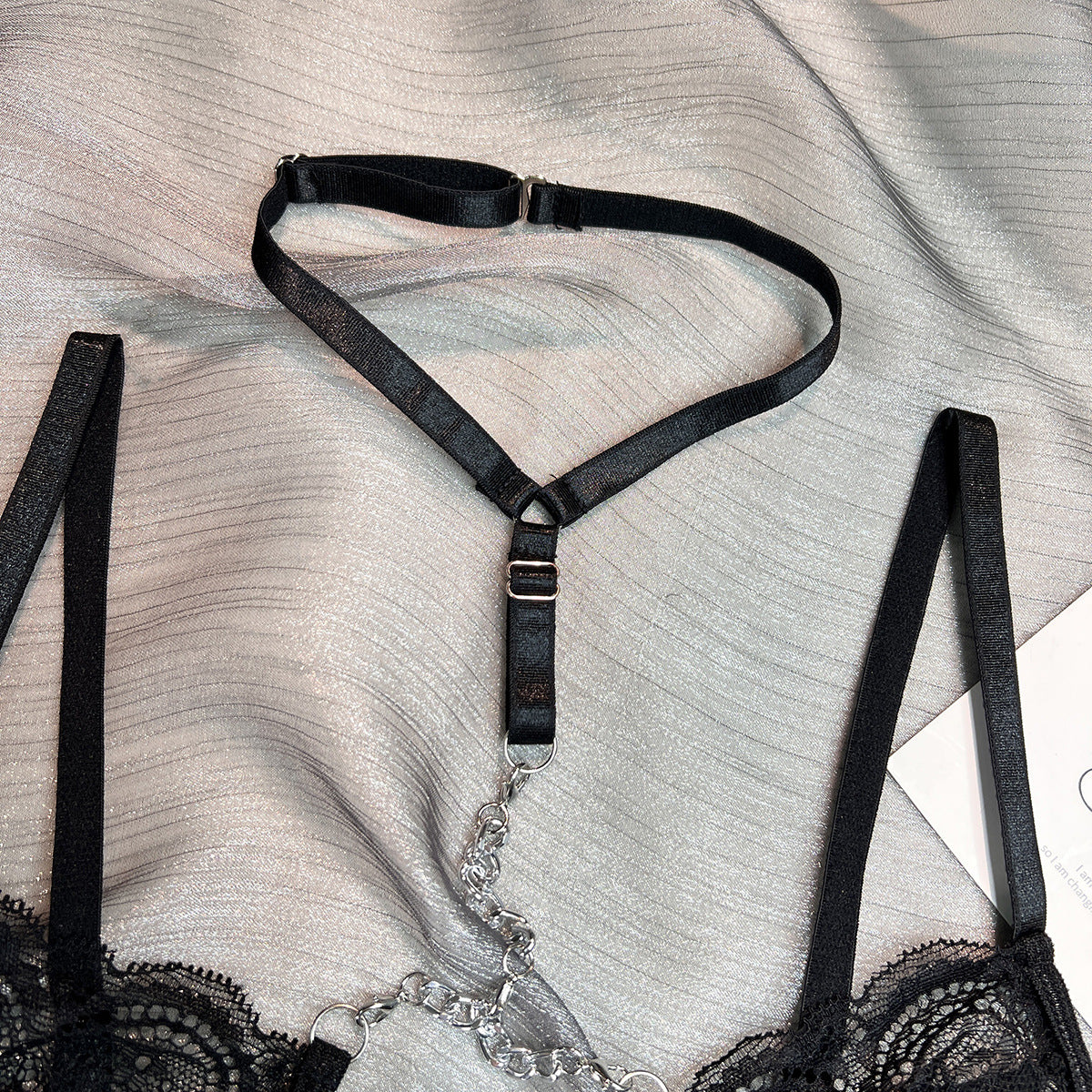 Classy Lace Bralette and Panty Set with Halter Neck