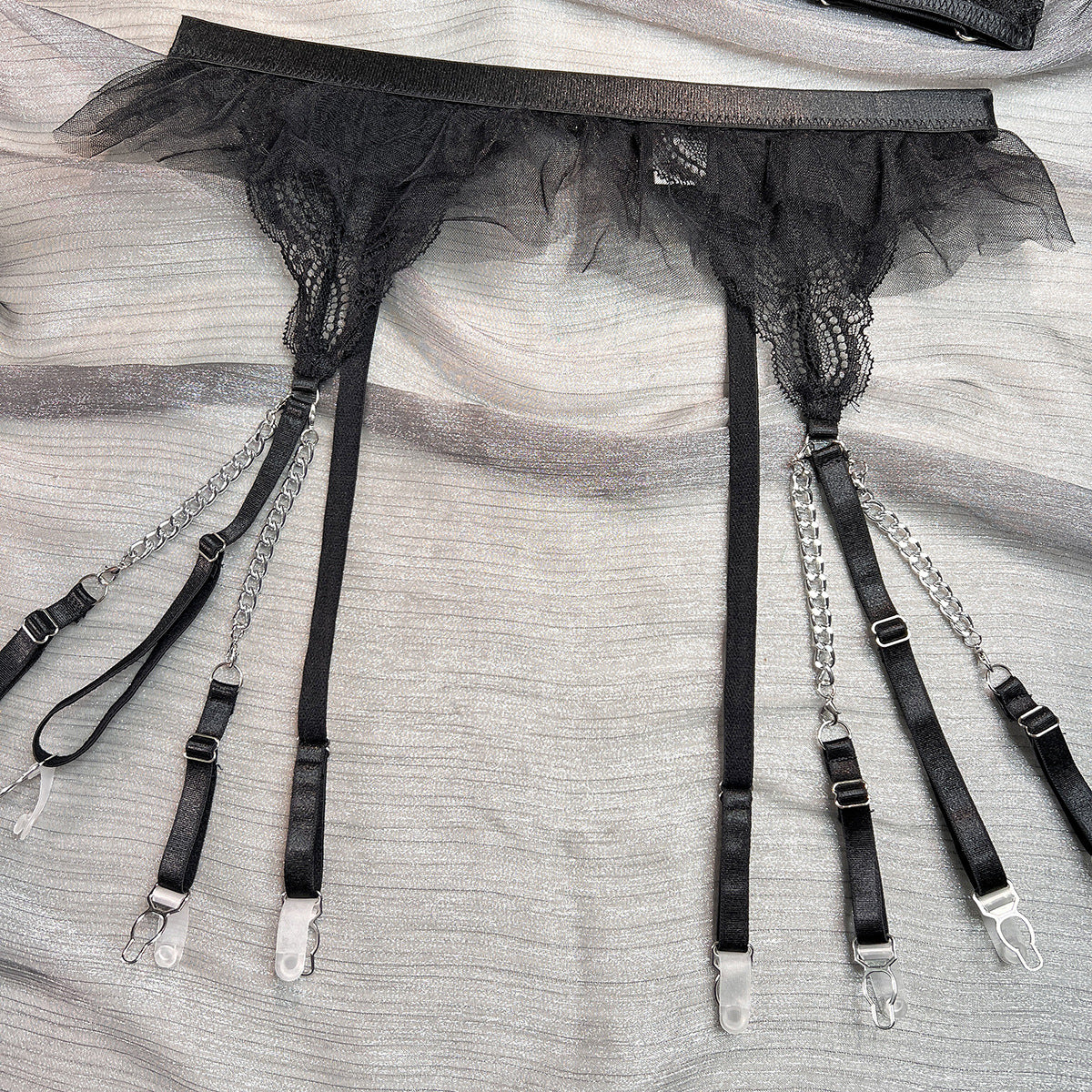 Classy Lace Bralette and Panty Set with Halter Neck