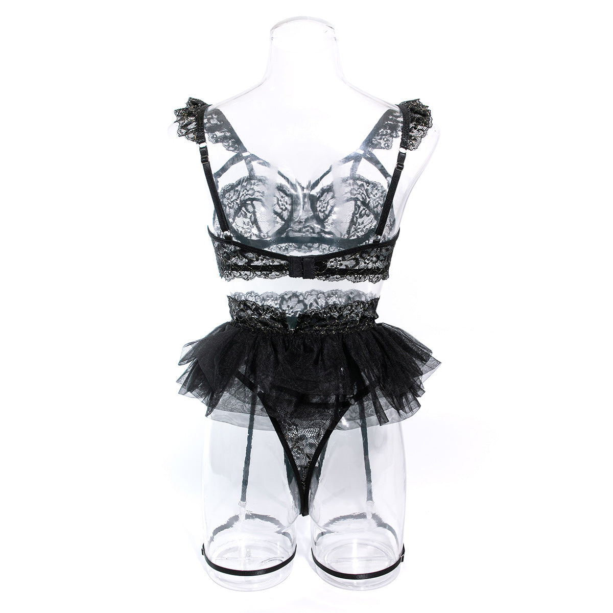 Floral Lace Underwire Lingerie Set