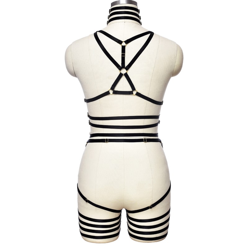 Black Harnessed Hottie Bodysuit
