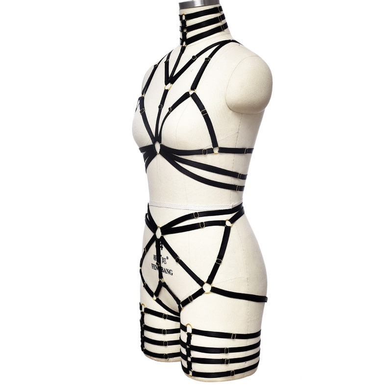 Black Harnessed Hottie Bodysuit