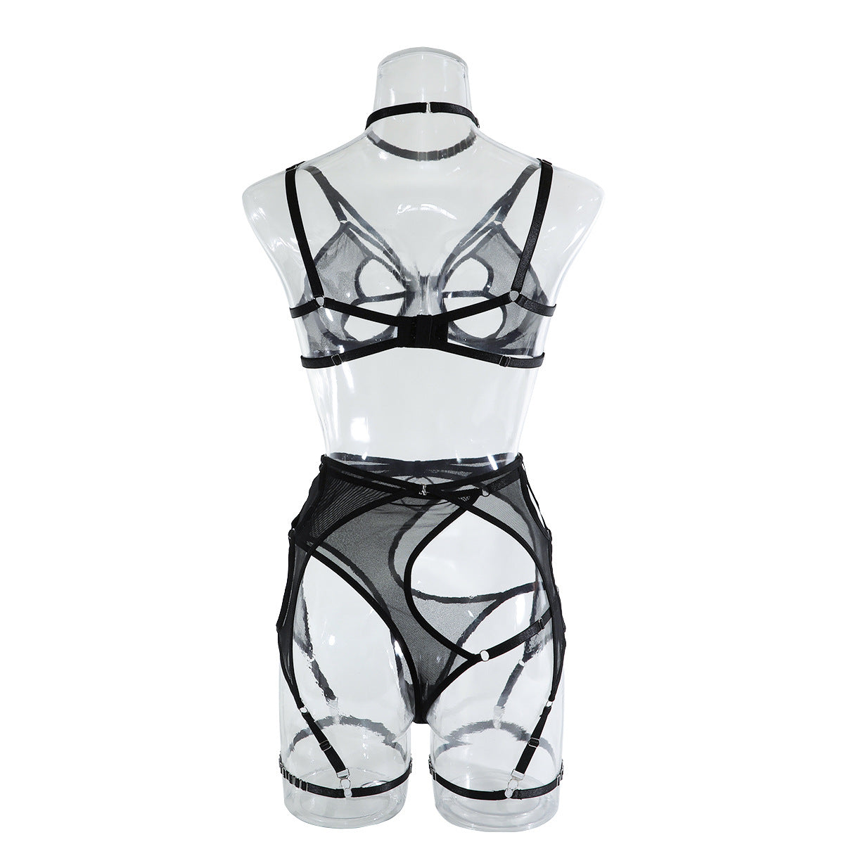 Sexy Net Bra and Panty Set with Butterfly Design