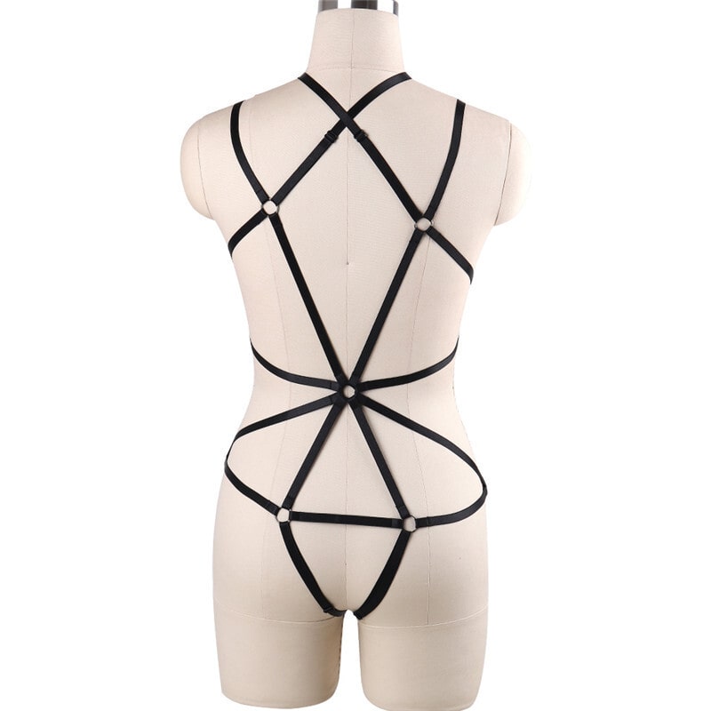 Bundling Bondage Ladies Harness Body Suit