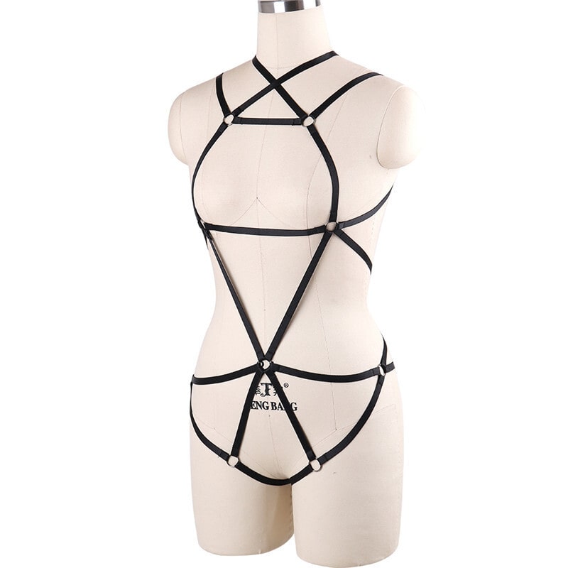Bundling Bondage Ladies Harness Body Suit