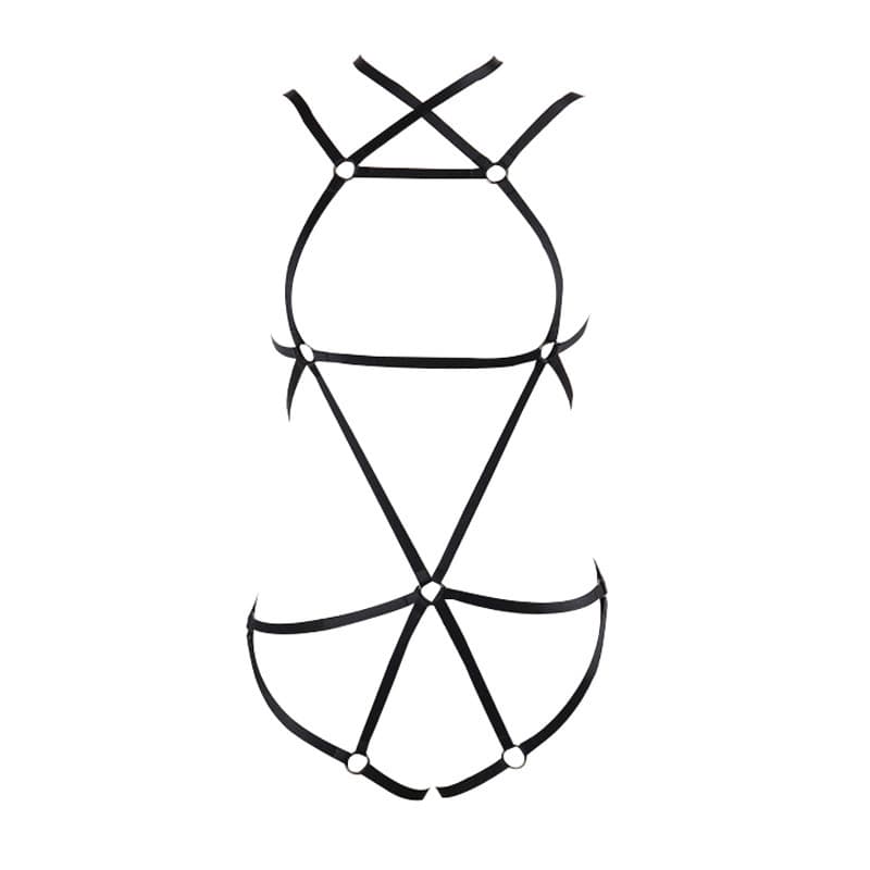Bundling Bondage Ladies Harness Body Suit