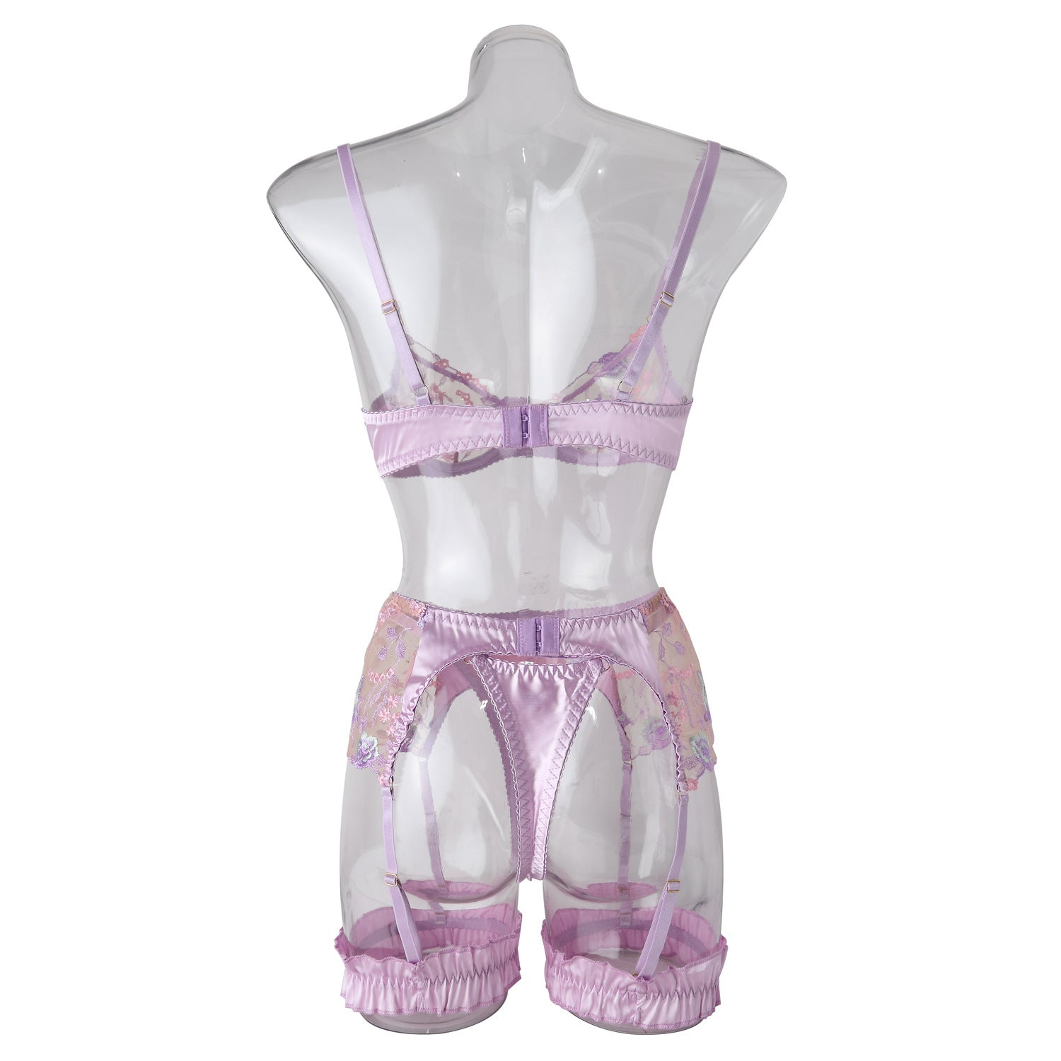 New Style Sexy Lingerie Women's Set with Floral Embroidery