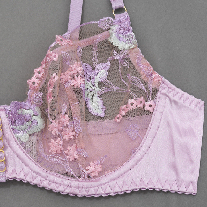 New Style Sexy Lingerie Women's Set with Floral Embroidery