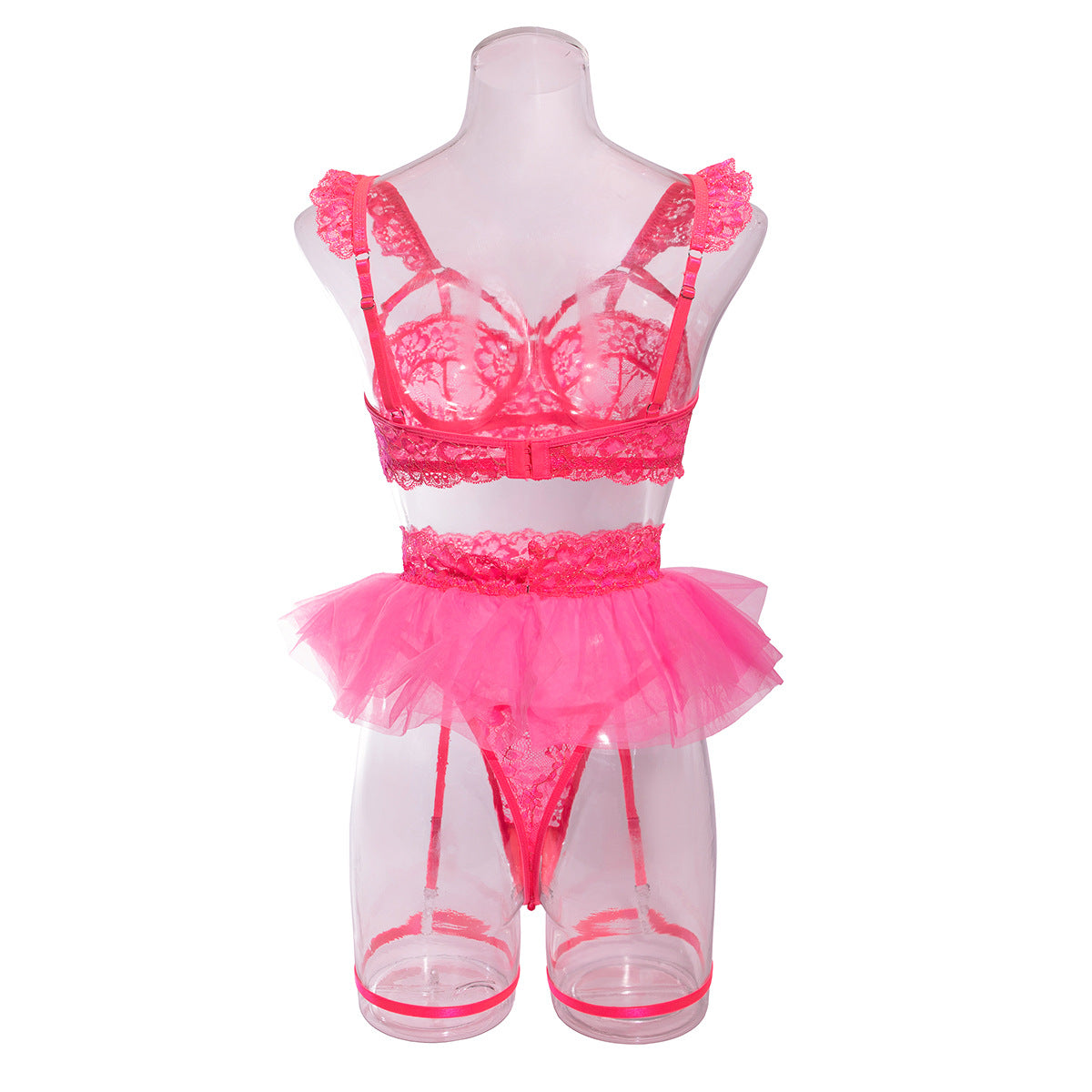 Floral Lace Underwire Lingerie Set