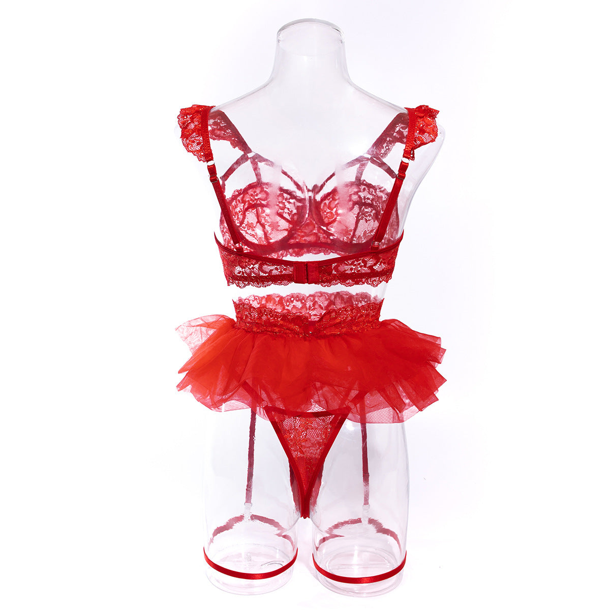 Floral Lace Underwire Lingerie Set
