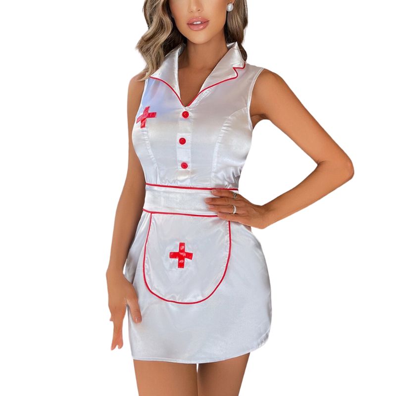 Tight Sexy Nurse Halloween Cosplay Set