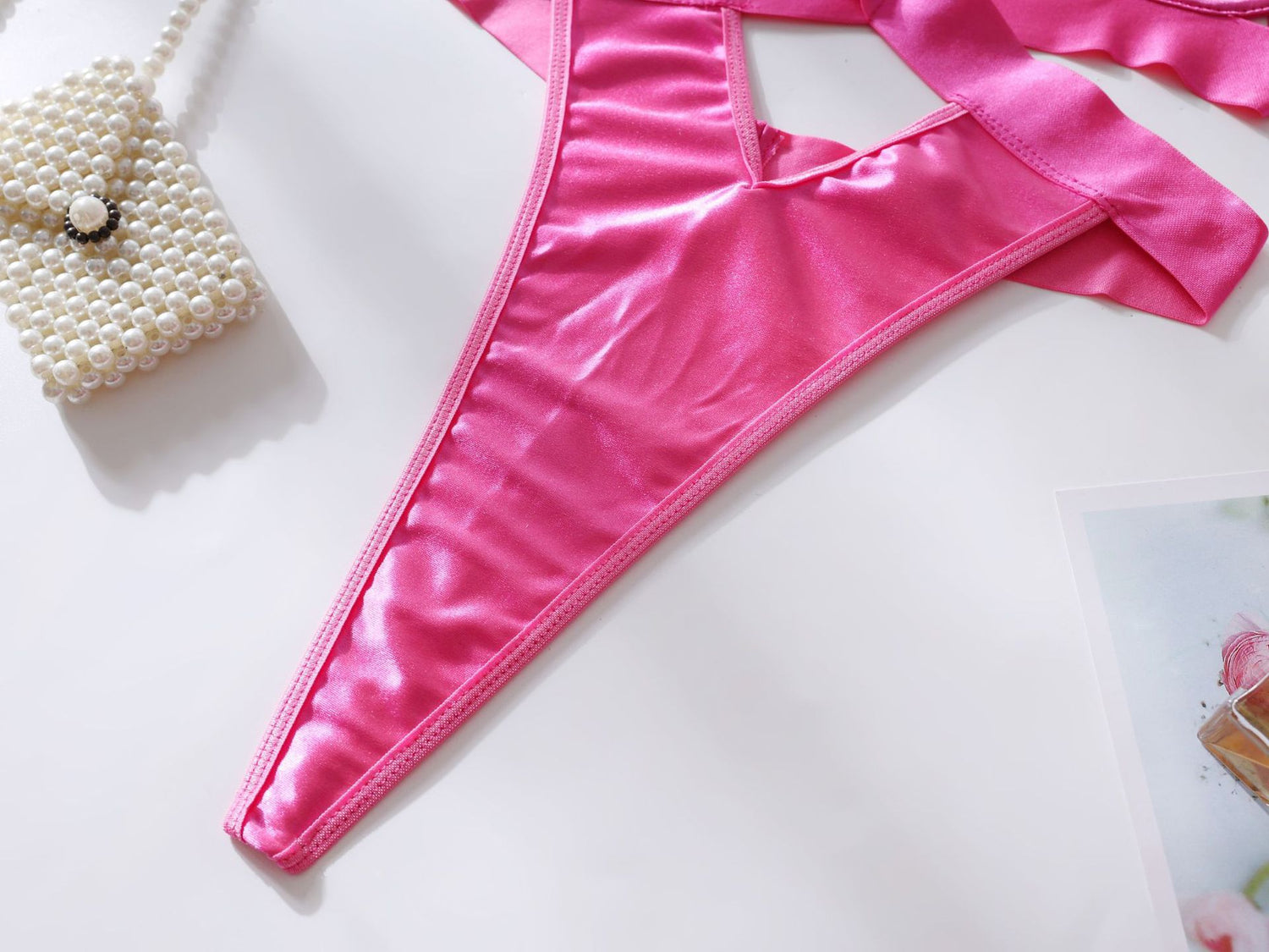 Spandex Female Bodysuit with Hollow Design