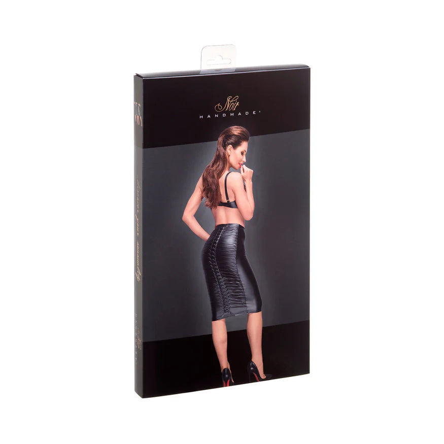Noir Powerwetlook Pencil Skirt